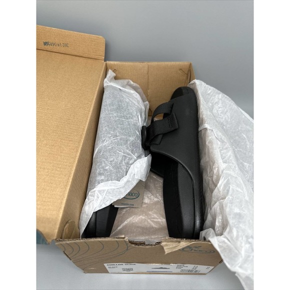 Chaco Chillos Slide Black/Black Comfort Sandal JCH107089‎ Men\'s US Sz 11
